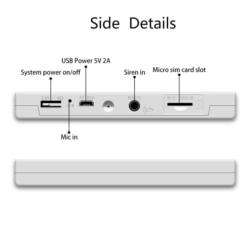WIFI GSM Sistema di allarme di sicurezza domestica Telecomando Allarme antifurto Monitoraggio APP Sistema di allarme wireless