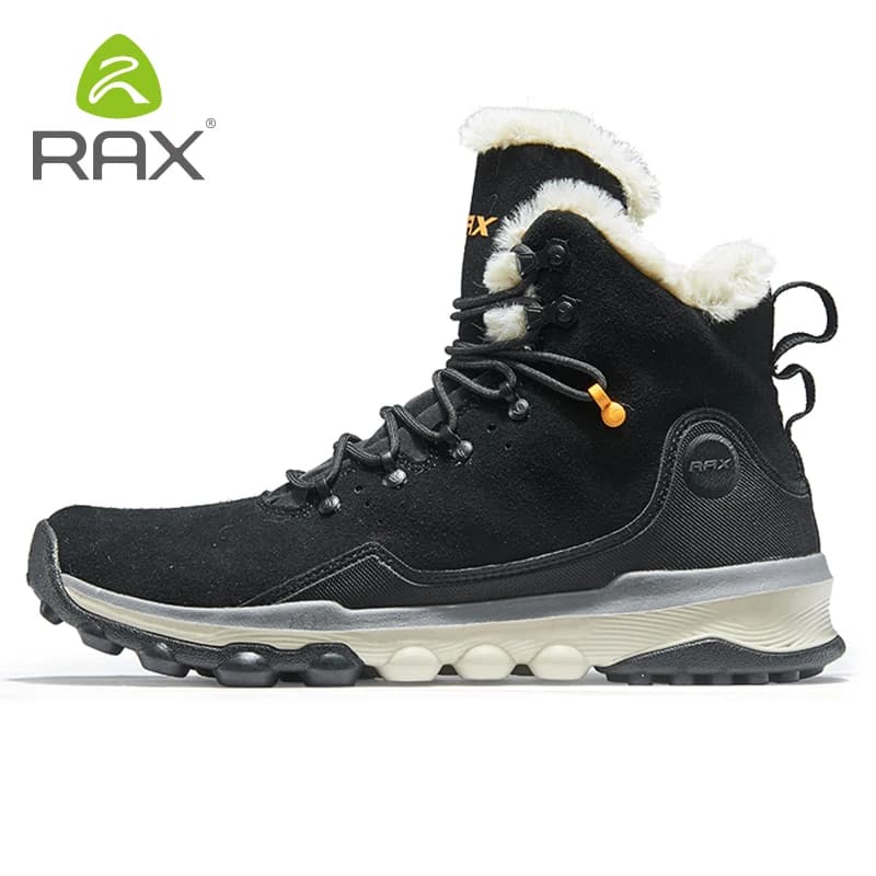 RAX Scarpe Da Trekking Da uomo Ultime Doposci Anti-slip di Avvio Della Peluche Fodera Mid-alta in Stile Classico scarpe Da Trekking professionale per Gli Uomini