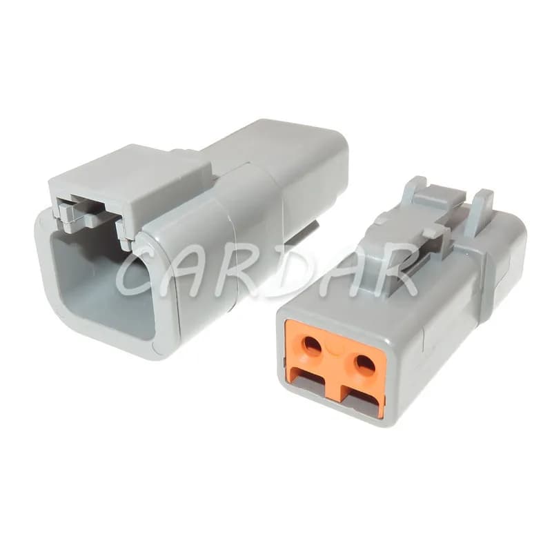 1 Set 2 Pin DTP06-2S DTP04-2P DTP Series Auto Connector AC Assembly Waterproof Electrical Wire Socket For Deutsch Heavy Truck