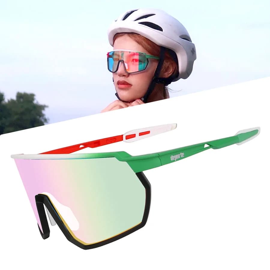 TR90 occhiali da sole da ciclismo da uomo occhiali da bicicletta polarizzati 4 lenti parti sportive per le donne equitazione ciclismo bici occhiali da sole occhiali