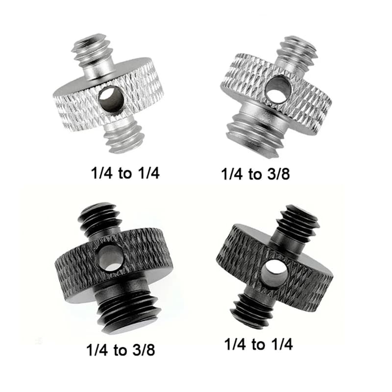 Vite di conversione per fotocamera DSLR Vite da 1/4 a 3/8 pollici Accessori per apparecchiature fotografiche Gopro per monopiede treppiede con testa a sfera