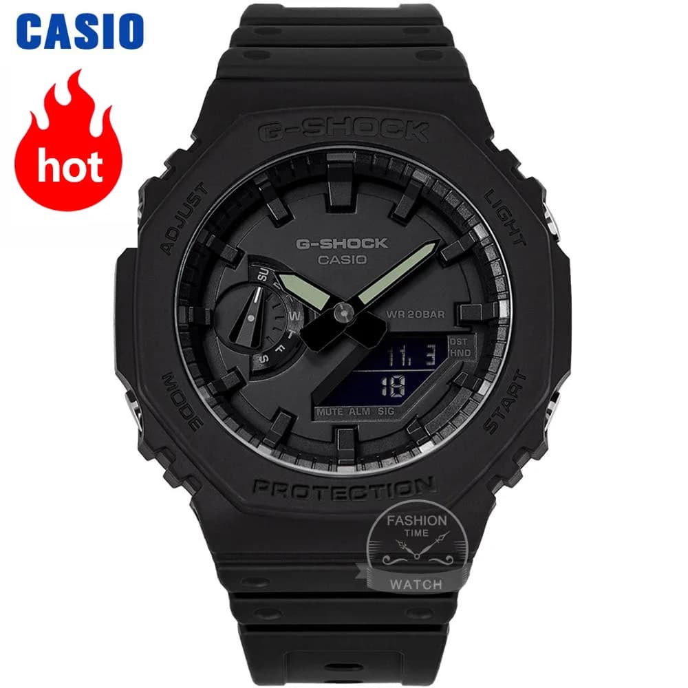 Orologio Casio da uomo g shock Orologio ultrasottile Sport 200m Orologi impermeabili Orologio digitale a LED Serie GA-2100