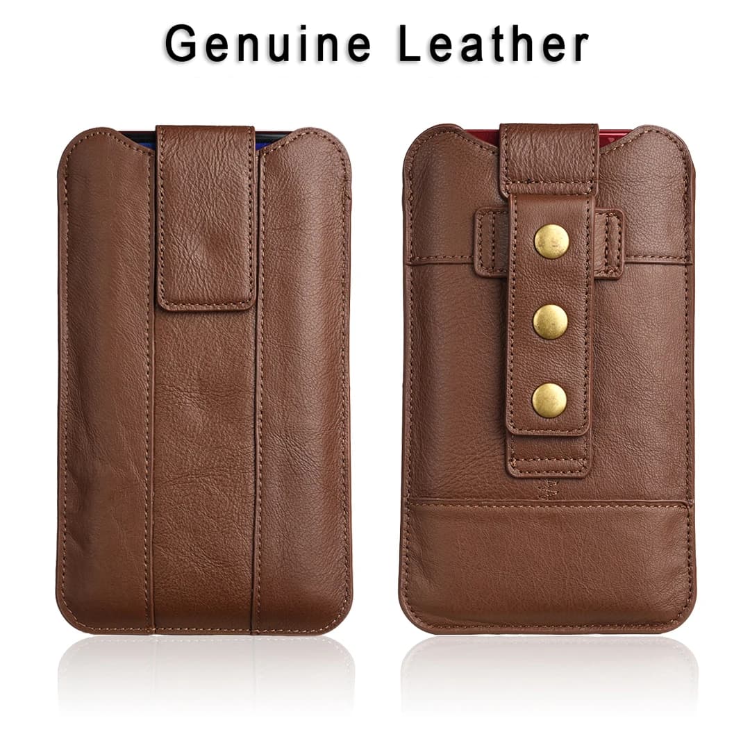 Custodia in vera pelle per cellulare borsa per cellulare borsa da cintura con clip in vita per iPhone Samsung Xiaomi 7 Pro custodia per fondina da uomo