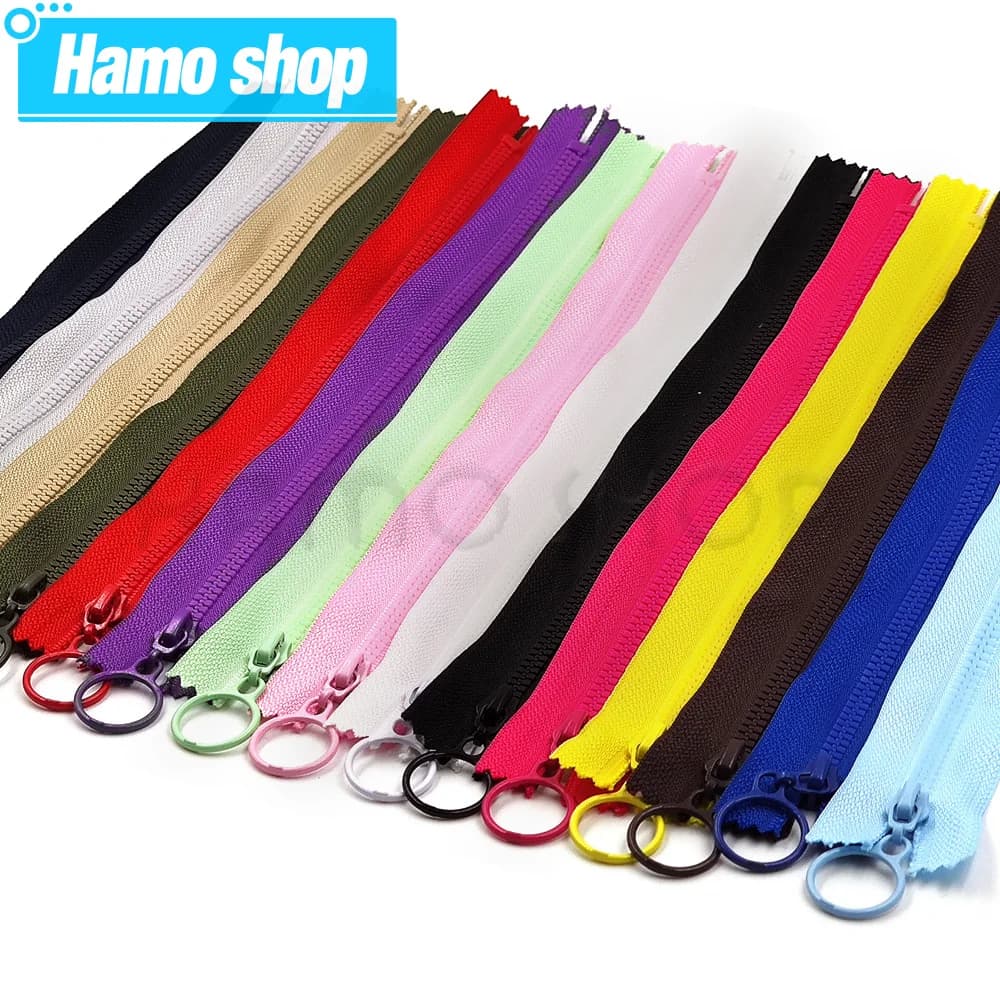 10 pezzi # 3 cerniere in resina anello cursore cerniera aperta cerniera chiusa per borse da cucito fai da te portafoglio tasca scarpe accessori per vestiti