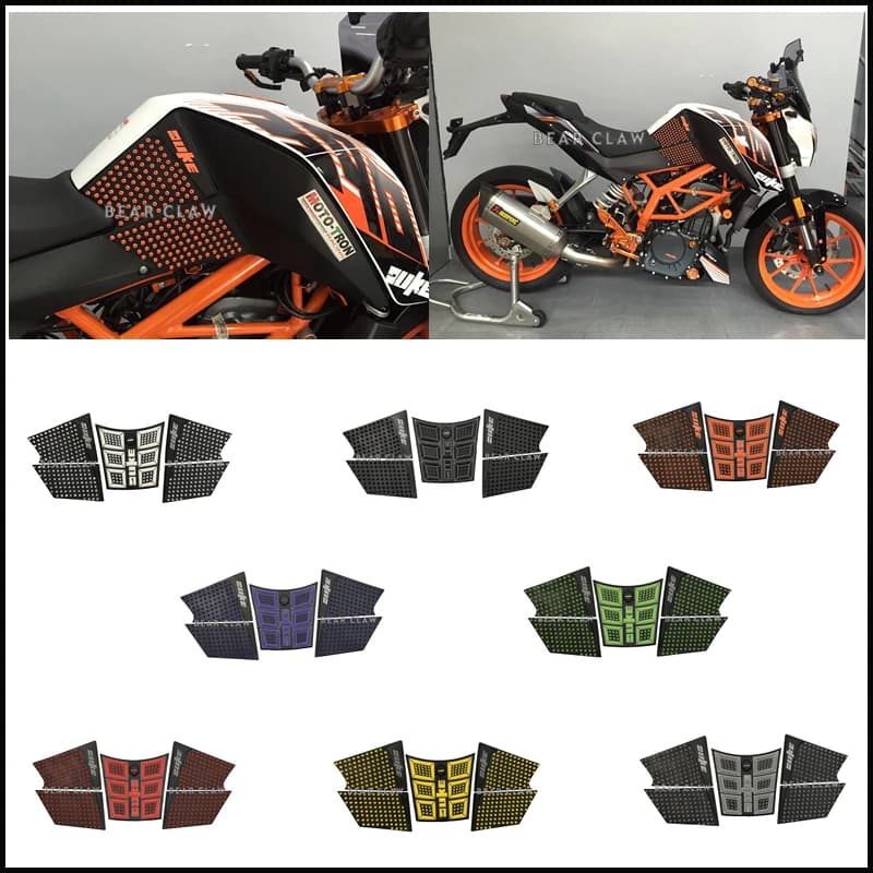 For KTM 125 200 250 390 Duke Motorcycle Tank Traction Pad Knee Grip Protector Anti slip sticker