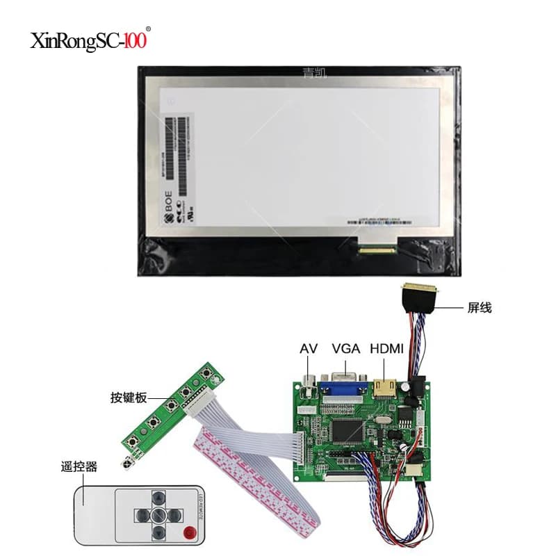 10.1 IPS for Raspberry Pi Monitor 1280*800 TFT EJ101IA-01G LCD Display HD 2AV Remote HDMI Driver Card VGA for Raspberry
