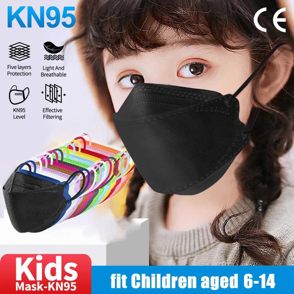 10-200PCS mascarillas niños CE FFP2 Face masks Children KN95 Safe Reusable Mouth Mask mascarilla fpp2 homologada 4 Masks
