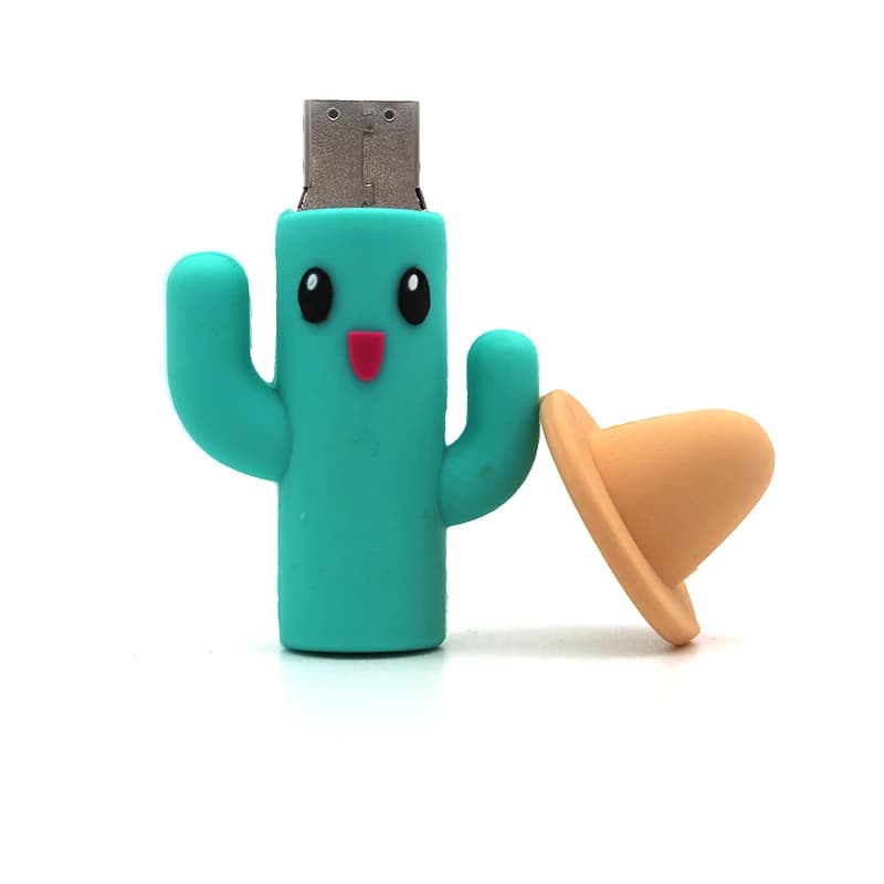 Cactus Usb Flash Drive 64gb 32GB 16GB 8GB 4GB Usb Stick 128gb Pendrive 256GB simpatici cartoni animati Memory Stick Pen Drive Usb 2. U Disk