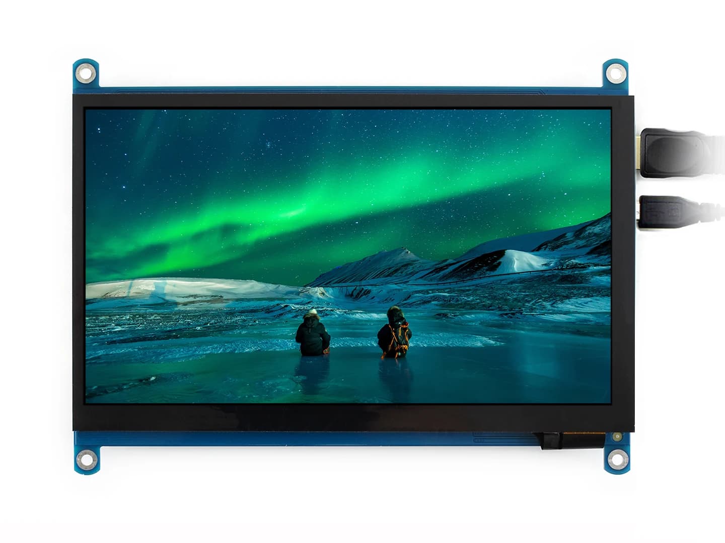 Waveshare 7inch HDMI LCD (H) Monitor 1024x600 Resolution IPS Capacitive Touch Screen Supports Raspberry Pi