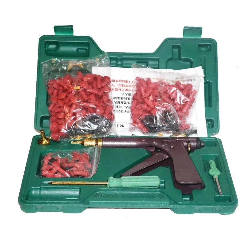 Tubeless Car Wheel Vacuum Tire Repair Tool Kit Kit pistola per riparazione pneumatici sottovuoto con tappi a fungo