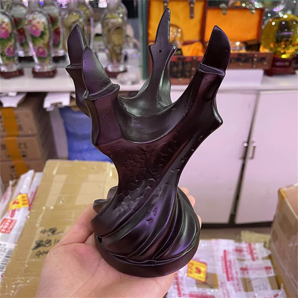 Decorazioni per espositori con sfera di cristallo con artiglio di drago, con ciondolo in resina, ornamenti artigianali, adatti per palline da 6-10 cm
