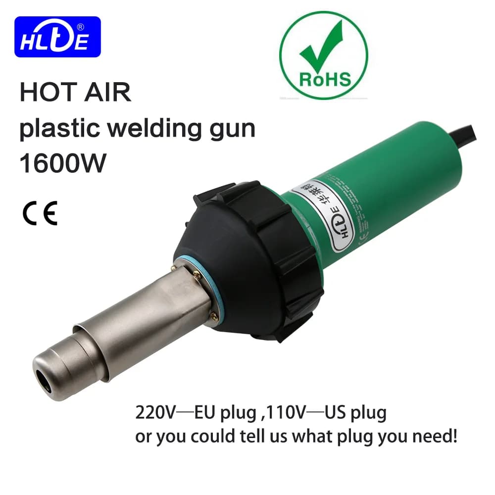 HLTE-D16 1600W Plastic welder Hot Air torch heat gun welding PP/PE/PVC hot melted pipes,plastic sheets,vinyl floor,geomembrane