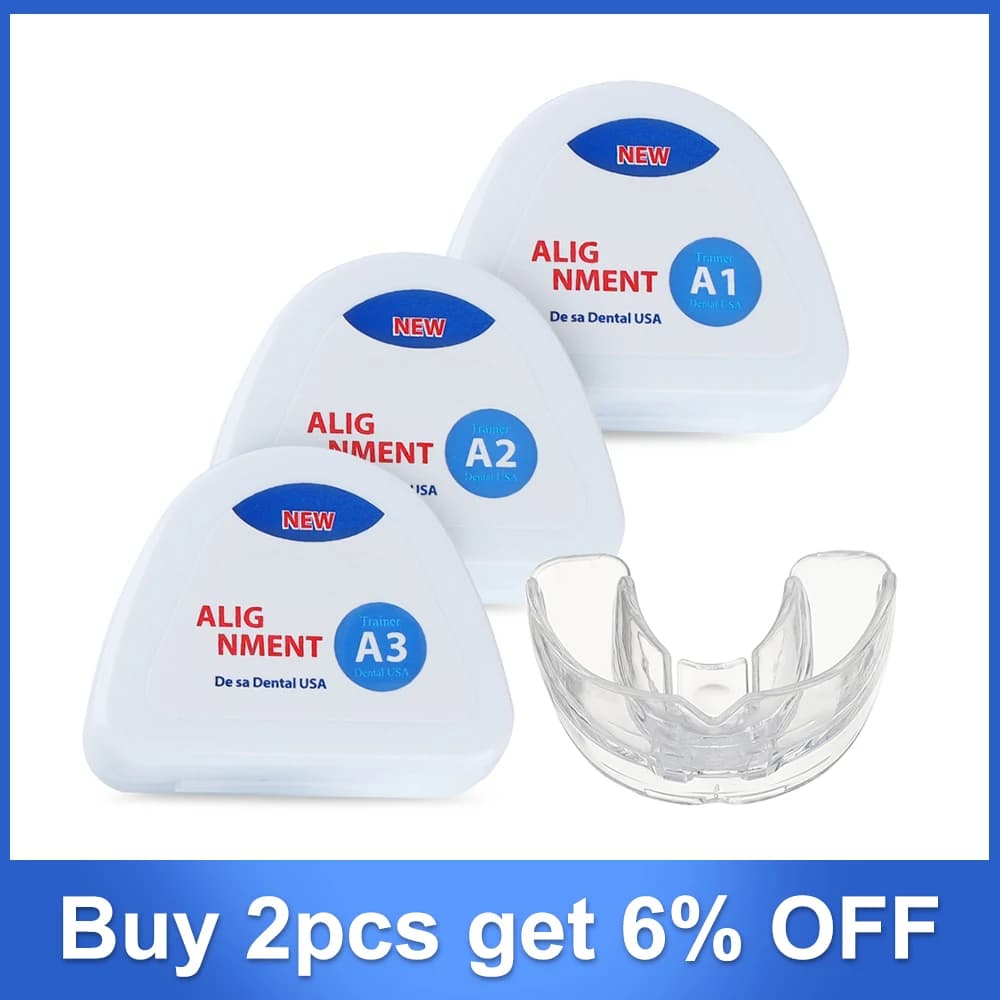 Set di apparecchi ortodontici dentali Set di 3 fasi allineamento in Silicone allenatore di denti fermo dei denti protettore della bocca protezione della bocca raddrizzatore dei denti dei bambini