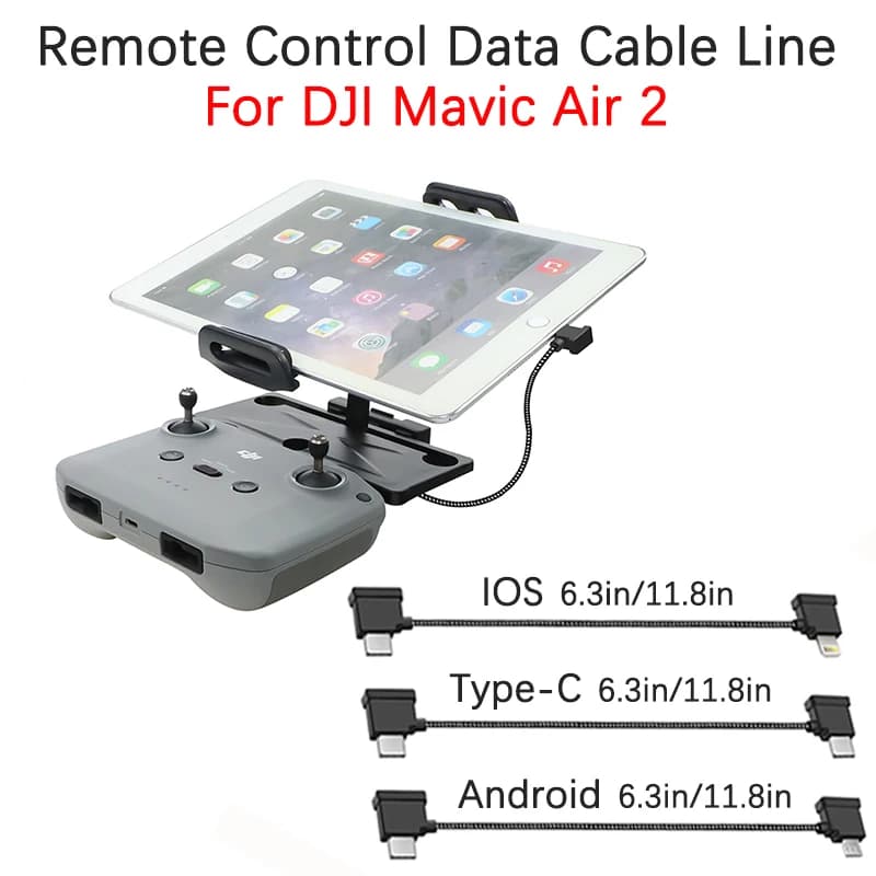 For DJI Mavic3/Air2/2S/Mini 3/3Pro Phone remote control Android Micro USB/Type C/IOS Connection Data line Accessories