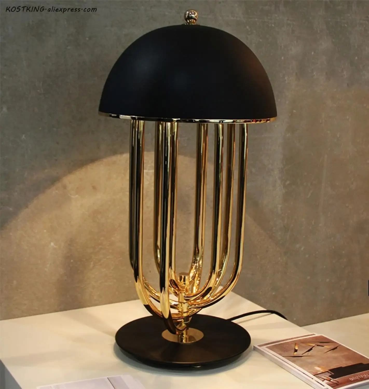 Lampada da Comodino LED in Stile Nordico, Lampada da Tavolo per Arredamento Casa, Illuminazione per Soggiorno e Camera da Letto, Design Moderno con Paralume in Tessuto