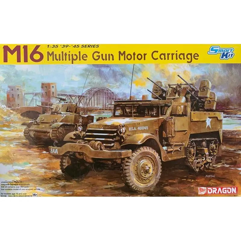 DRAGON 6381 1/35 M16 carrello motore a pistola multipla-Kit modello in scala