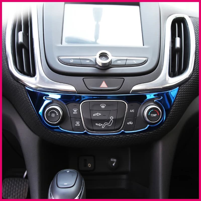 Stainless Car Interior Control Console Decorative Upholstery Auto Accessories For Chevrolet Equinox 2017 2018 2019 2020