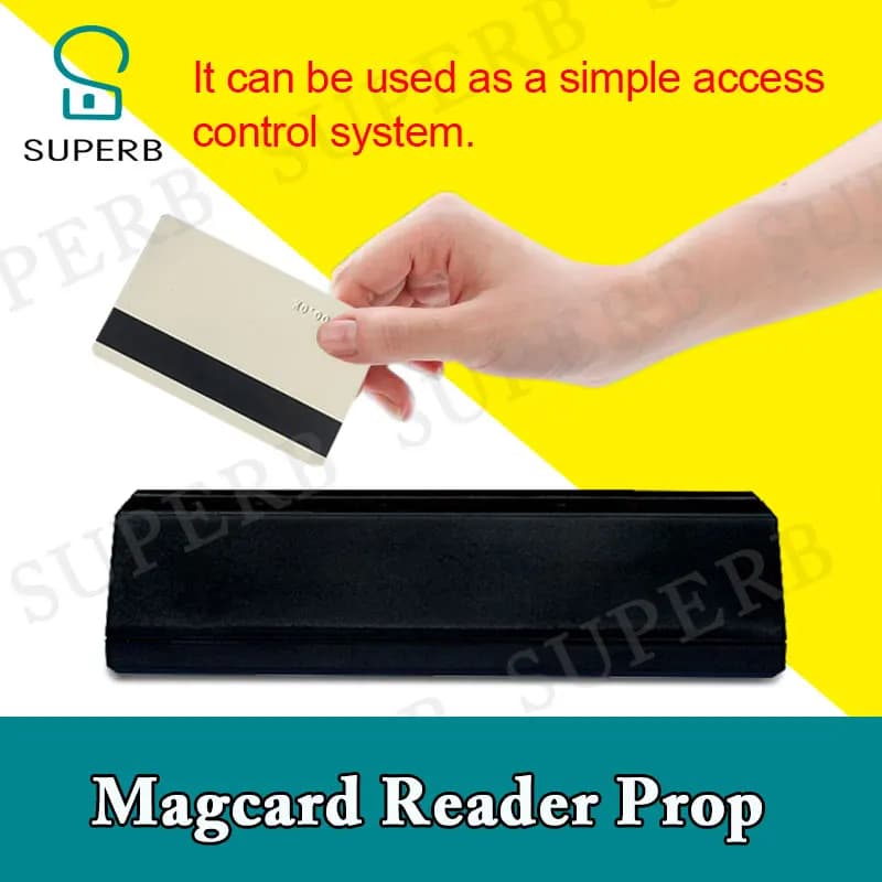 Il magnifico puntello per la stanza di fuga Prop per lettore di magcard spazzare il magcard giusto per rilasciare una camera di blocco fuga Prop per carte bancarie