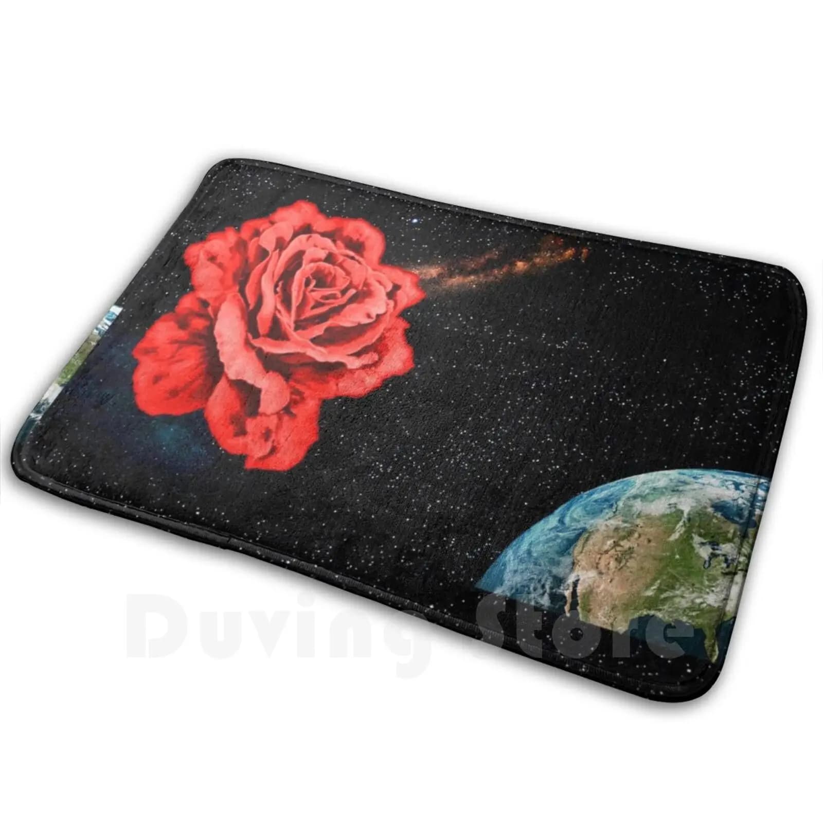 Biollante In Space Tappeto Tappetino Tappeto Cuscino Morbido Fiore di rosa Terra Spazio Biollante