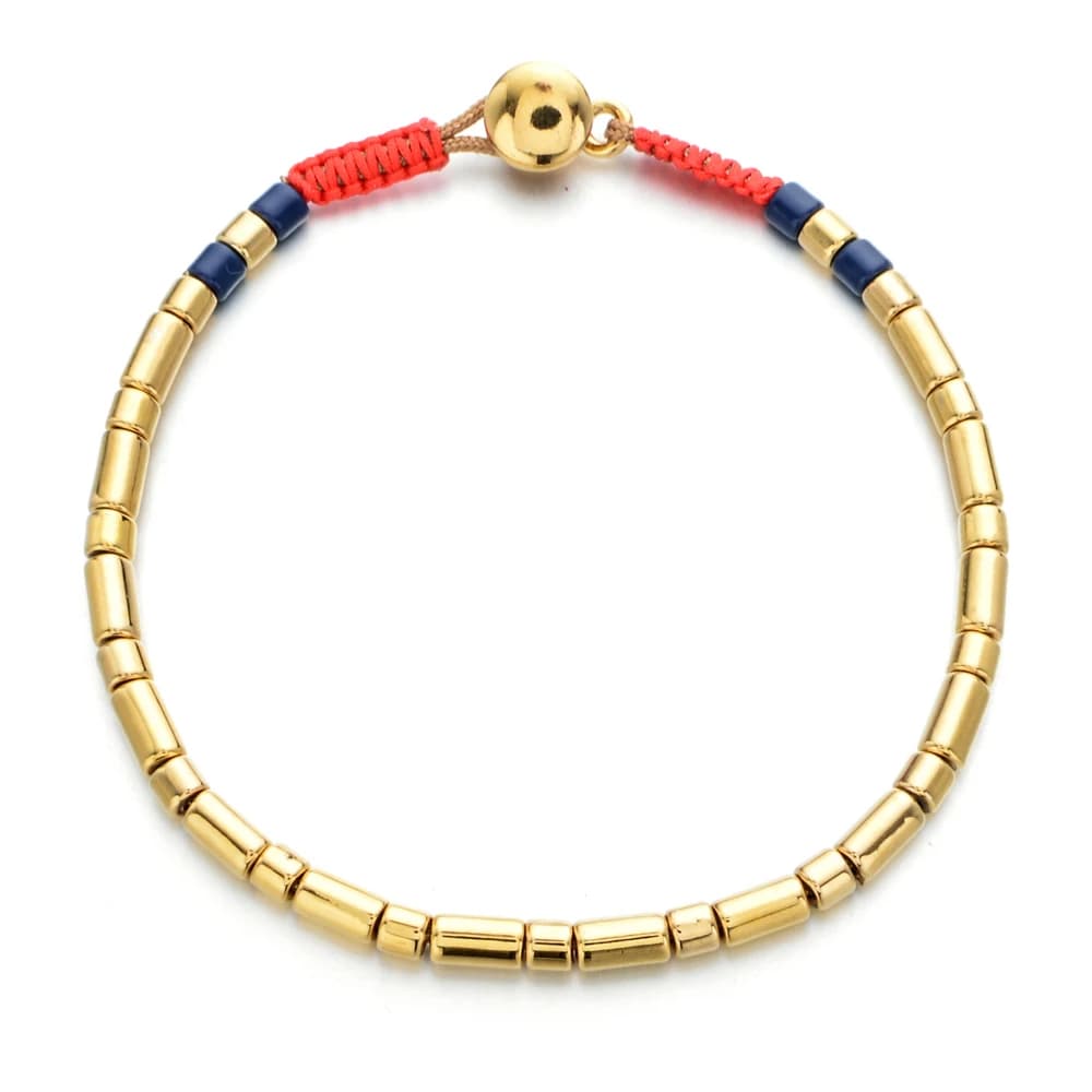 Zmzy Boho di Stile Dello Smalto Braccialetti di Stirata per Le Donne Arcobaleno Braccialetto di Perline Oro Impilabile di Stirata Del Braccialetto Degli Uomini Dei Monili