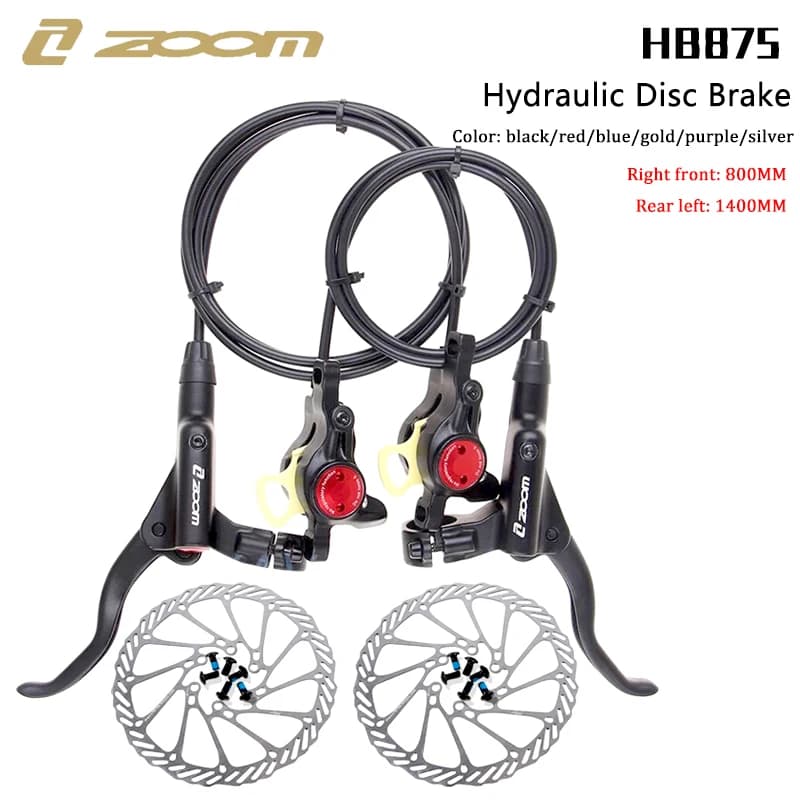 ZOOM HB875 MTB freni idraulici Set pinza idraulica per bicicletta 800/1400mm freni a disco per Mountain Bike con rotore 160mm ciclismo