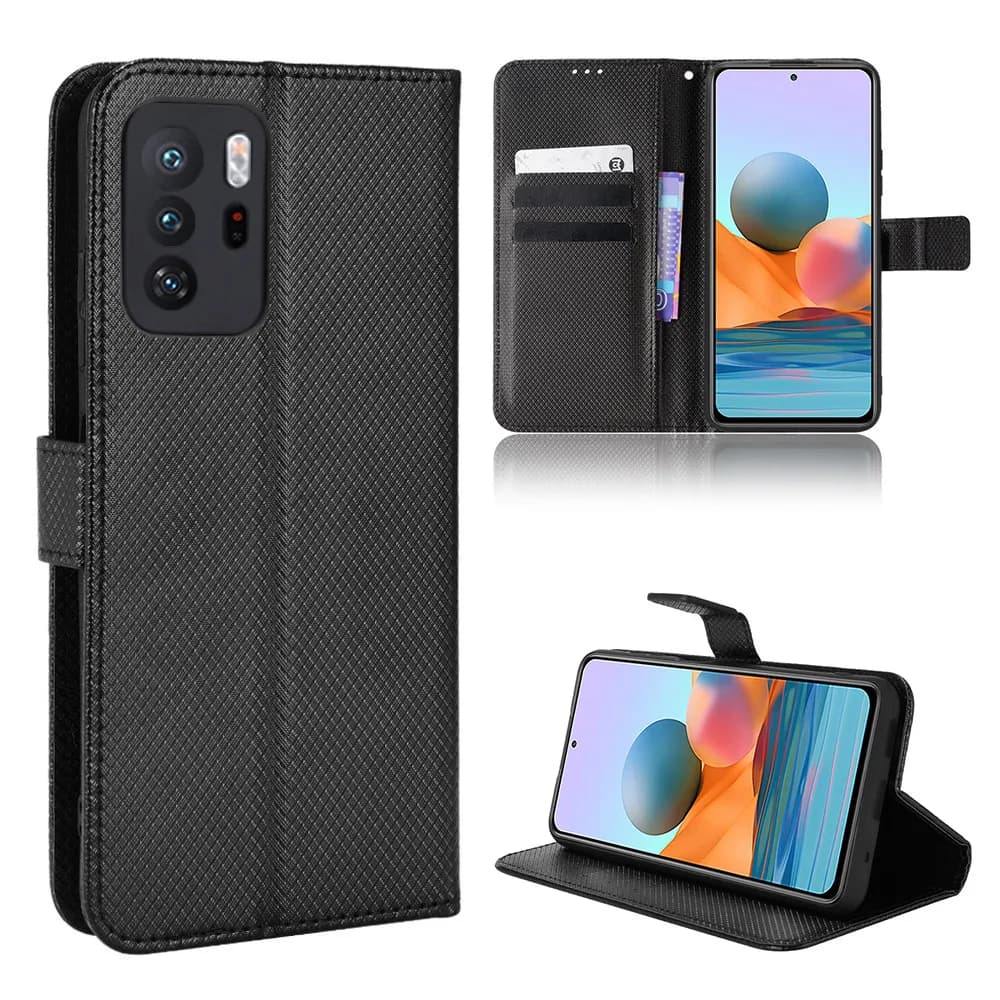 Per Xiaomi Poco X3 GT Custodia di lusso Flip Diamond Pattern Pelle PU Custodia a portafoglio in pelle per Xiaomi Poco X3GT Borsa per telefono