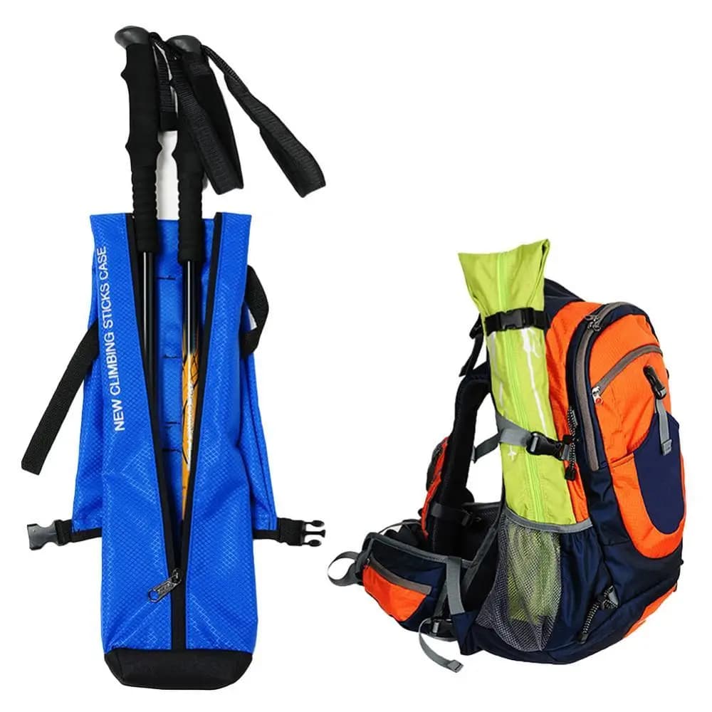 Discounts of 75% Hot! Foldable object bag for outdoor hiking Alpenstock Adhesive container for trekking poles