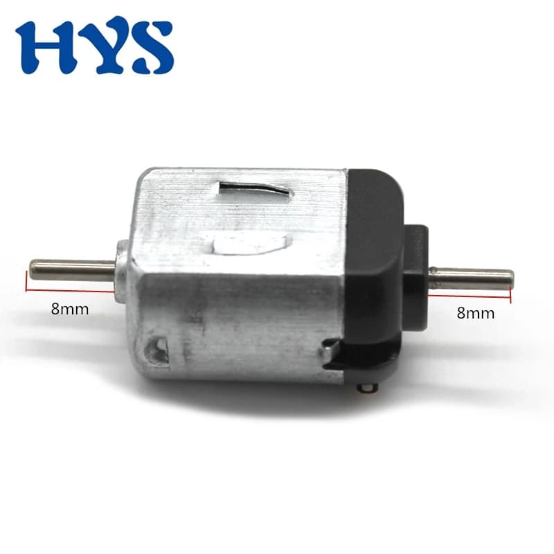 14 pz DC 1.5 V-3 V 11000 RPM Mini 130 Motore Doppio Albero Doppio 2mm Asse FAI DA TE Hobby Giocattolo Auto Ventilatore Modello Micro 15mm * 20mm Motore Elettrico