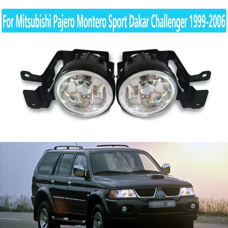 Per Mitsubishi Pajero Montero Sport Dakar Challenger 1999-2006 Nativa 1996-2011 Paraurti anteriore Guida Fendinebbia Fendinebbia