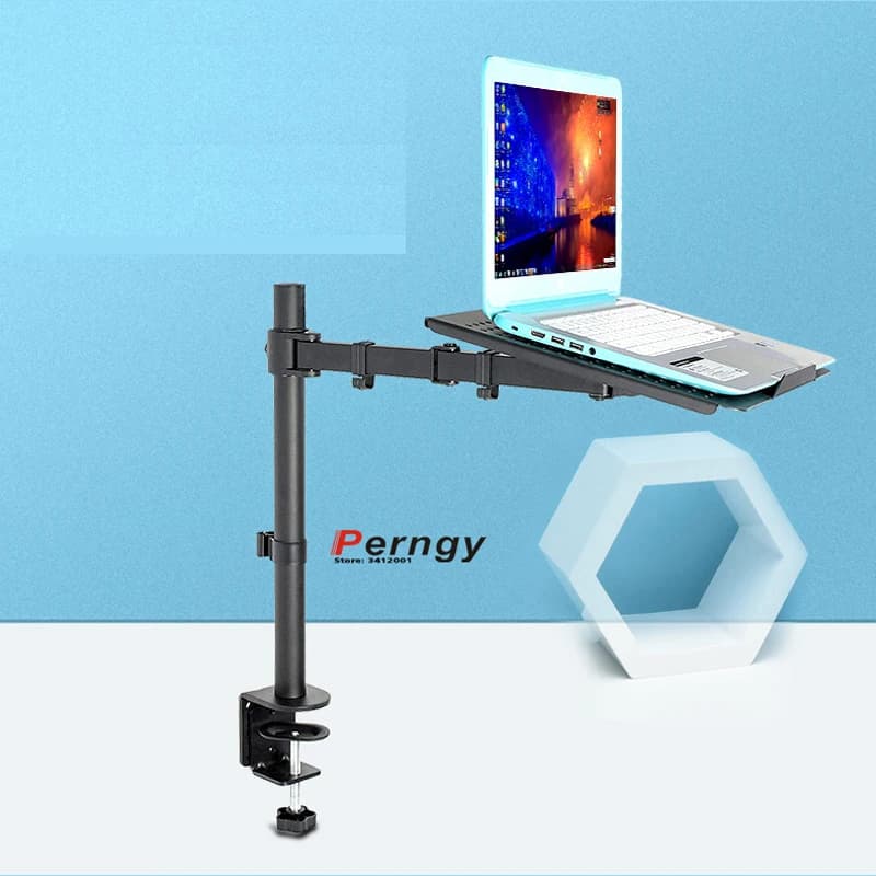 DL-MD10LP 400 mm height adjustable laptop support Table support for monitor with 10-15 inch universal swivel laptop tray Noteboo