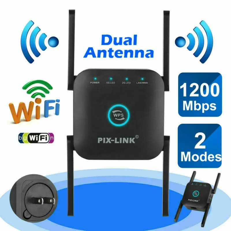 Router di rete con ripetitore di segnale ripetitore di portata WiFi wireless da 1200 Mbps