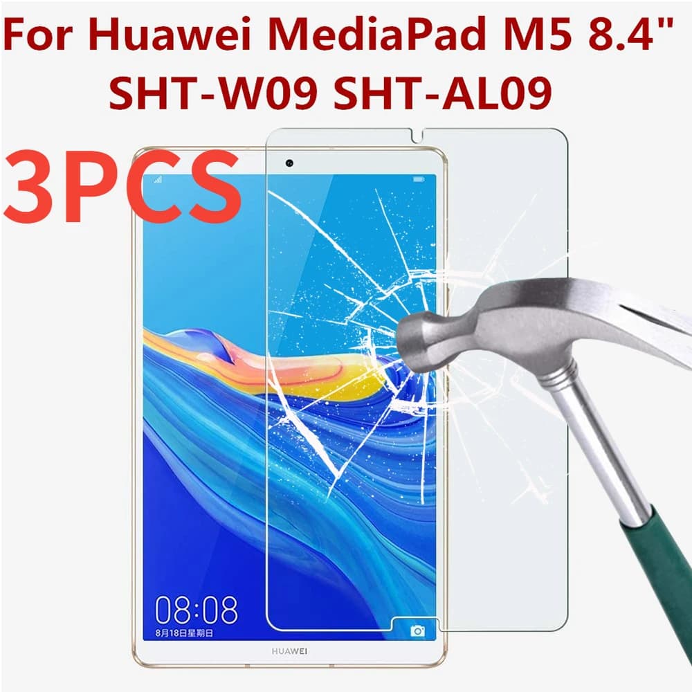 3PCS Vetro Temperato Per Huawei Mediapad M5 8 8.4 Pollici Protezione Dello Schermo SHT-W09 SHT-AL09 Anti impronte digitali Tablet Pellicola Protettiva