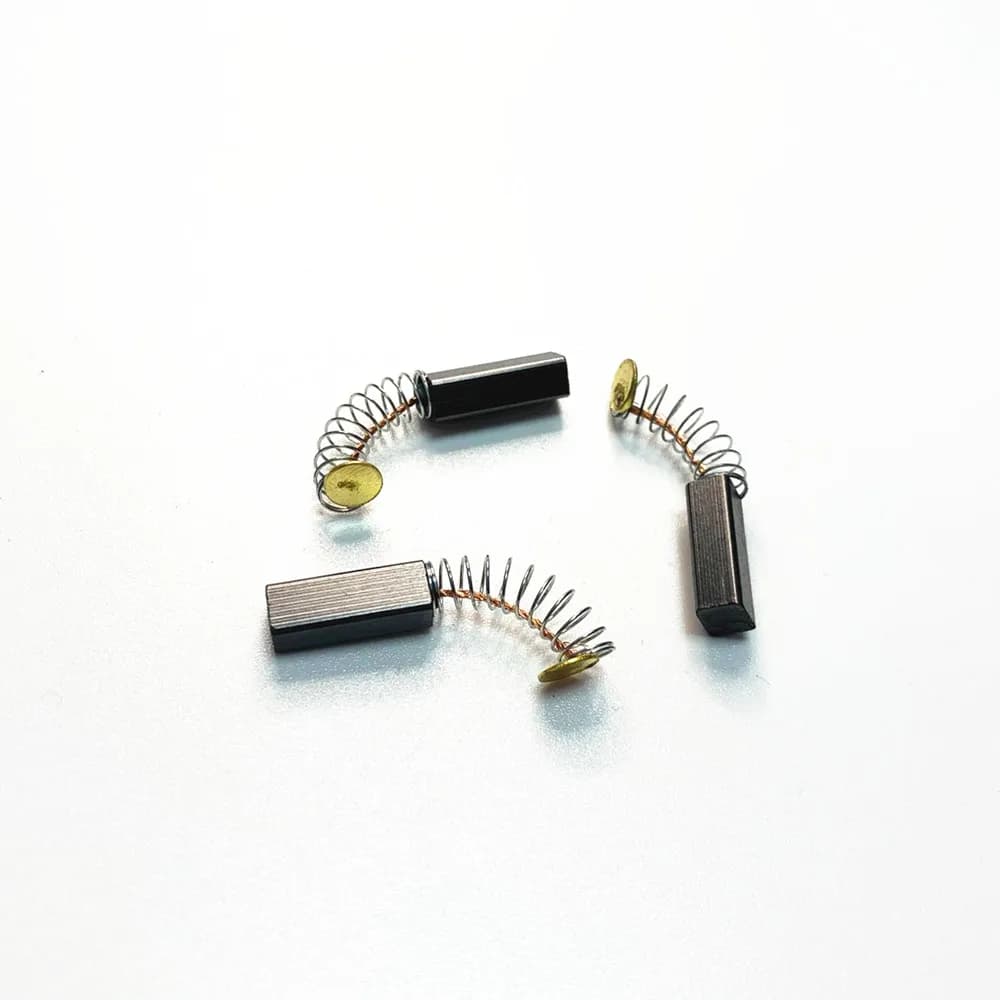 10pcs Mini Drill Electric Grinder Replacement Carbon Brushes Spare Parts For Electric Motors Dremel Rotary Tool 5mm Belt Spring