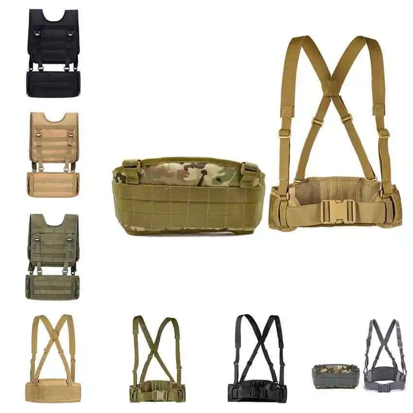 Airsoft Paintball Molle Combat Assault Vest Tactica Assault Molle caccia regolabile War Battle supporto per la vita Chest Rig Vest