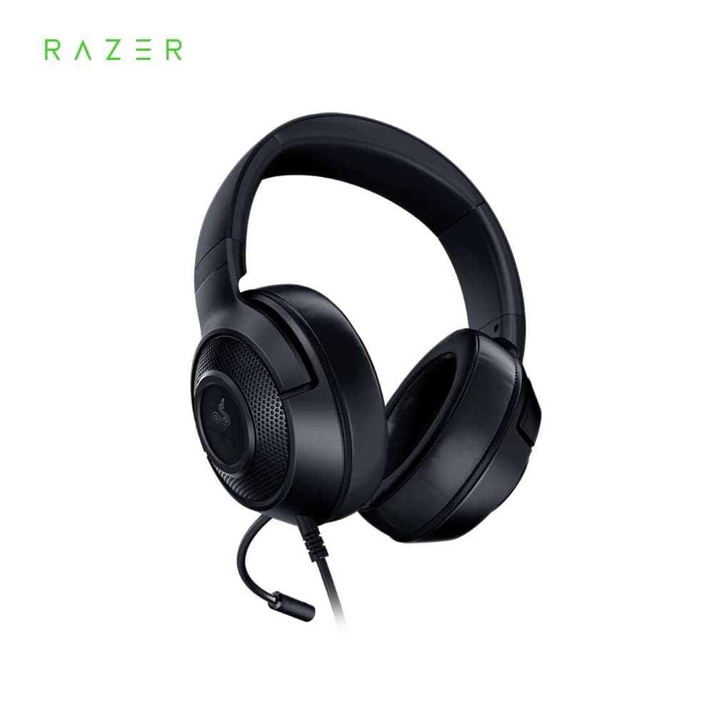 Razer Cuffie da gioco Auricolari Kraken X 7.1 Suono surround Cuffie ultraleggere Microfono cardioide pieghevole Affettato su misura