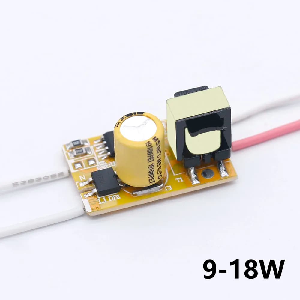 LED Driver 9 W-18 W di Potenza di Alimentazione A Corrente Costante 70-130mA DC30-160V Trasformatori di Illuminazione di Controllo Automatico di Tensione Per LED