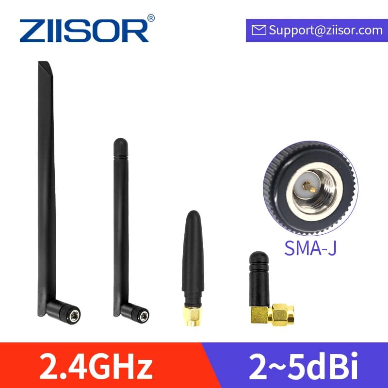 ZIISOR 2 pz 2.4GHz Router Antenna Wifi 2 4 GHz Omni Modem Antenna SMA Maschio per Modulo DTU Ripetitore Antenna