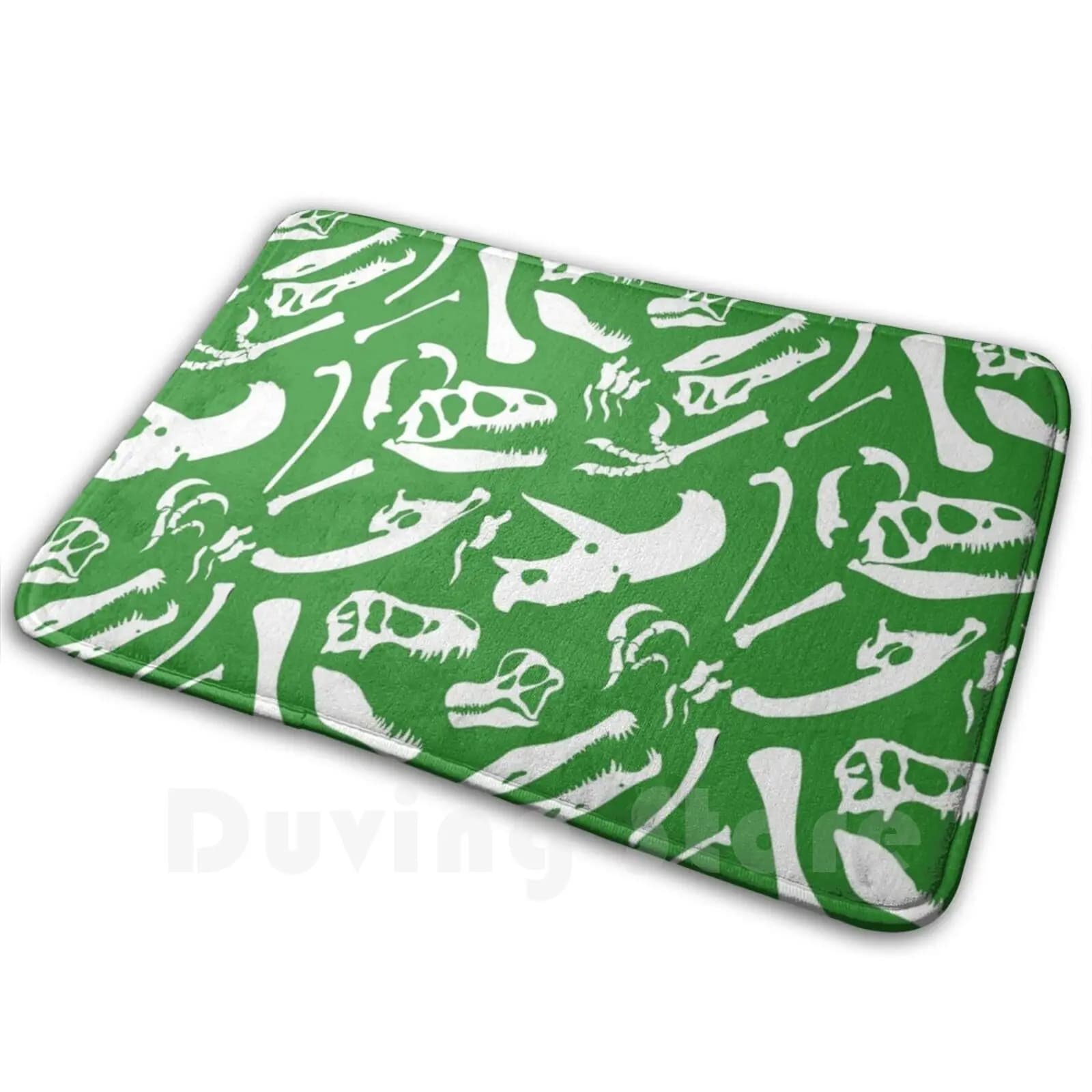 Ossa di dinosauro (verde) Morbido tappetino antiscivolo Tappeto Cuscino Dinosauri Trex Tyrannosaurus Rex Velociraptor Raptor