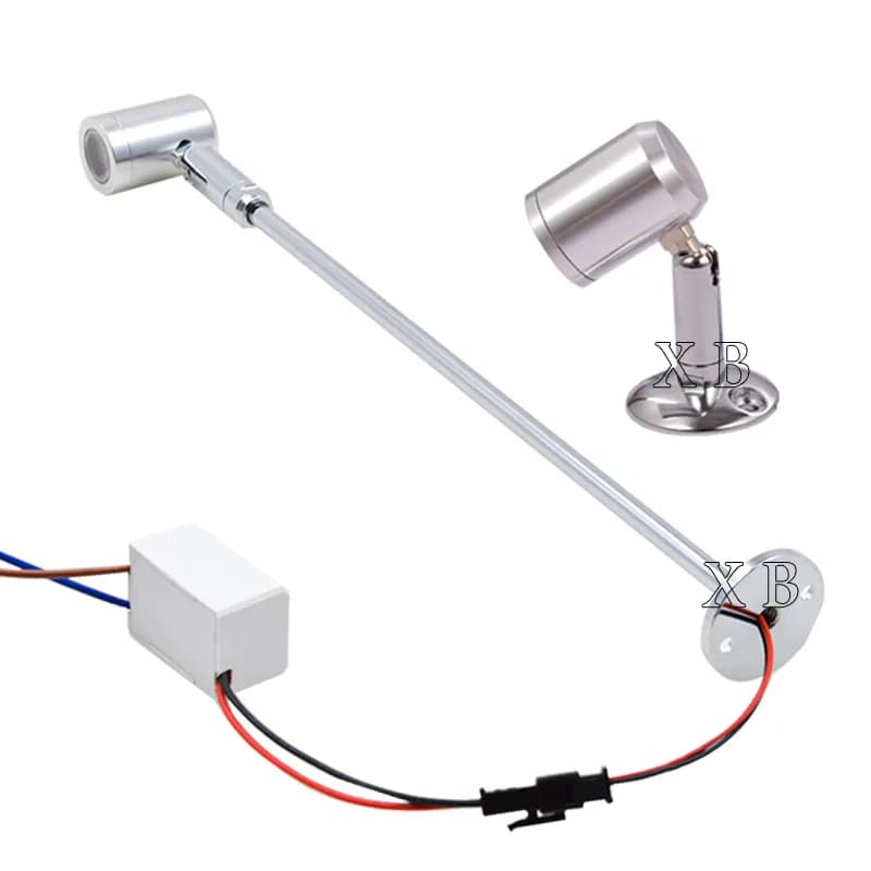 Proiettore 1W 3W piccolo faretto led Spot Down lights lampada con alimentatore 110/220v vetrina illuminazione armadio gioielli DC12V