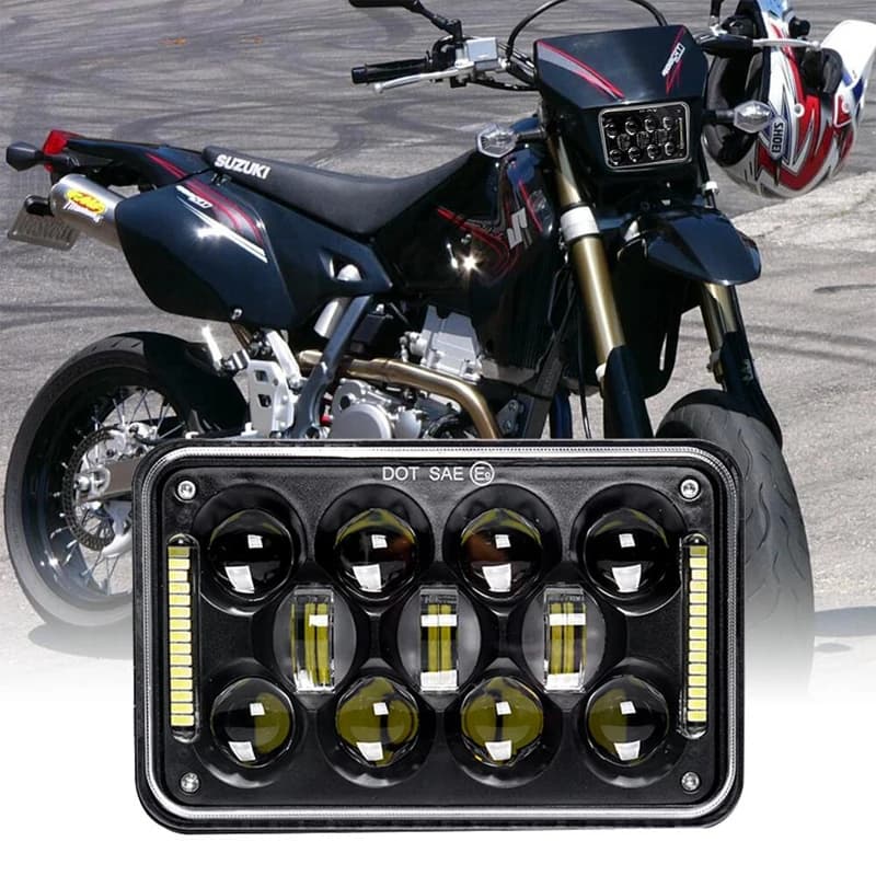 1 pz faro a fascio sigillato a luce LED con DRL bianco 4x6 pollici faro per moto per-suzuki DRZZ400E DRZ400S DRZ400SM 2002-2016