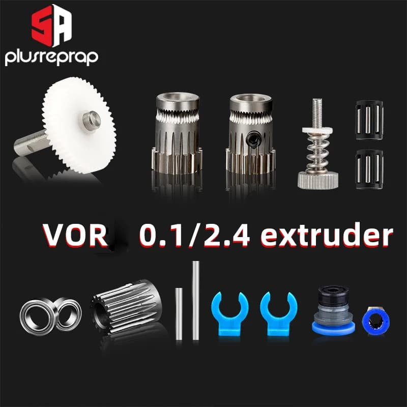 Kit di estrusione a doppia trasmissione Btech clonato per PRUSAI3 MK8 accessori per stampanti 3D con alimentazione a filamento Vor- on da 1.75mm fai da te