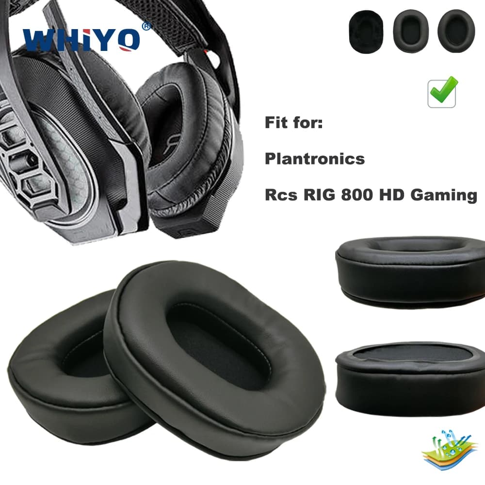 Cuscinetti auricolari di ricambio per Plantronics Rcs RIG 800 cuffie da gioco HD parti cuscino in pelle cuffie in velluto cuffie