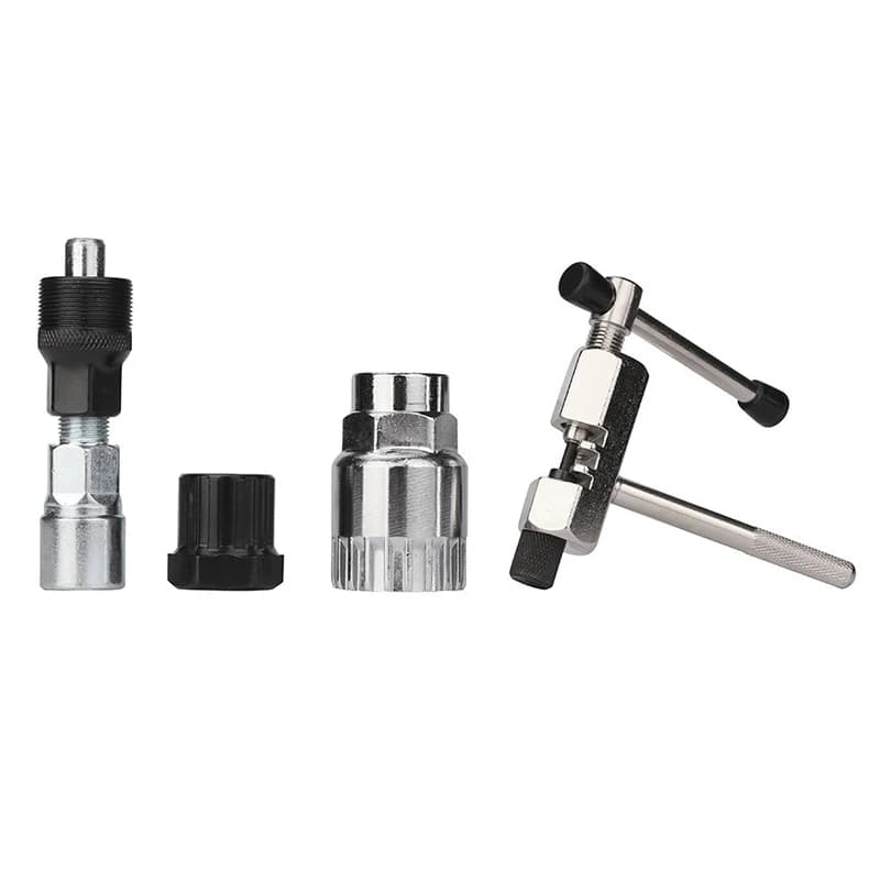 Set di strumenti per la riparazione biciclette Kit Estrattore per ruota manovella a catena Estrattore per rimozione pedale Strumento per rimozione asse bici MTB per ciclismo all'aperto