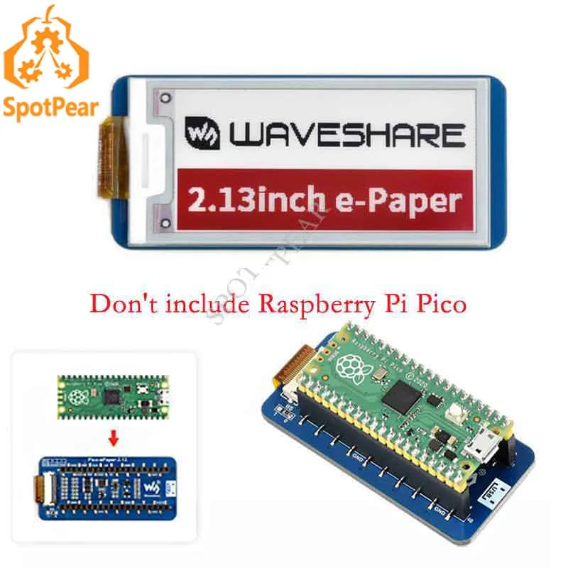 Raspberry Pi Pico modulo Display E-Ink E-Paper da 2.13 pollici (B) SPI 250x122