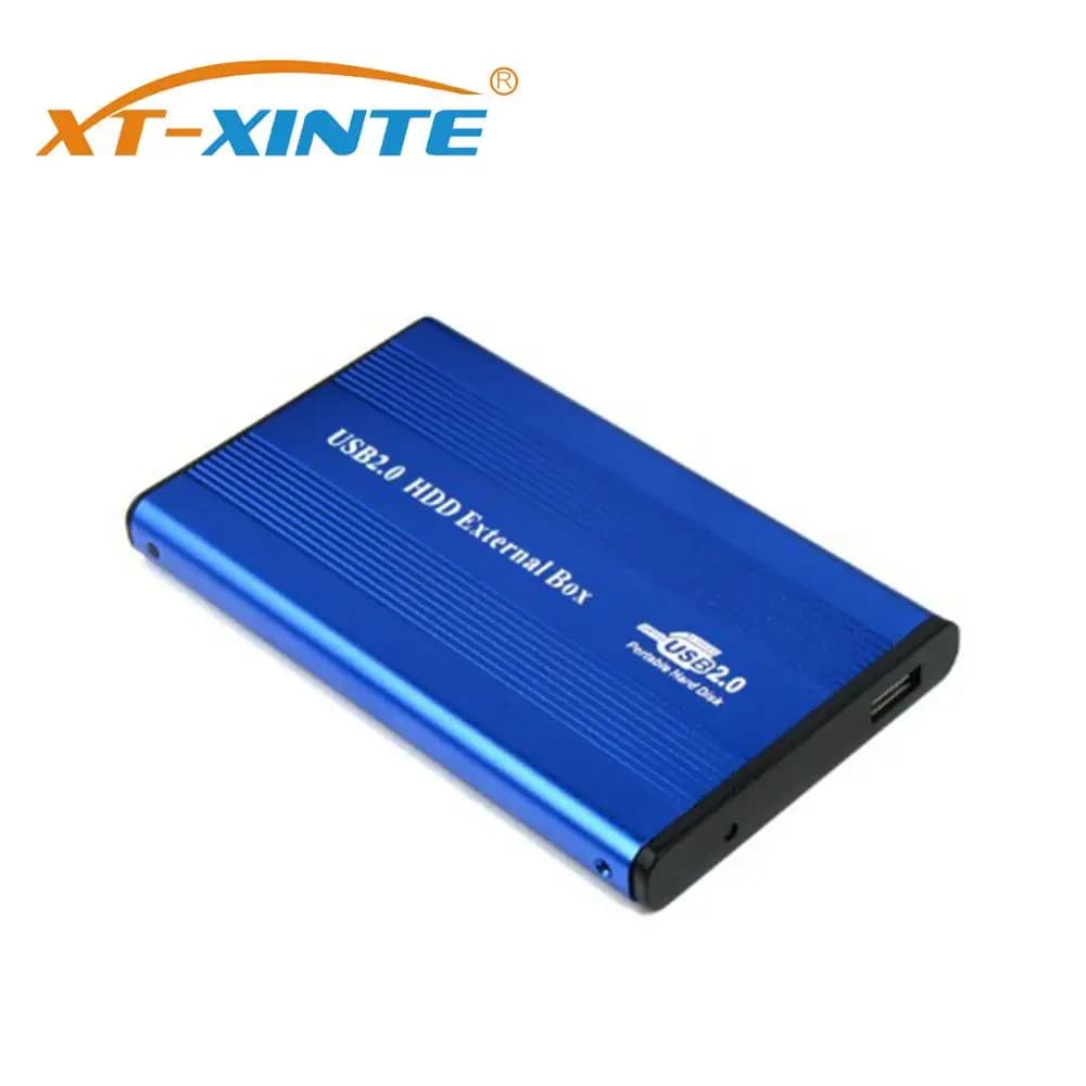 XT-XINTE USB 2.0 Notebook Porta IDE Custodia per disco rigido Custodia per disco rigido esterna da 2,5 pollici HDD Box Caddy in alluminio per computer portatile