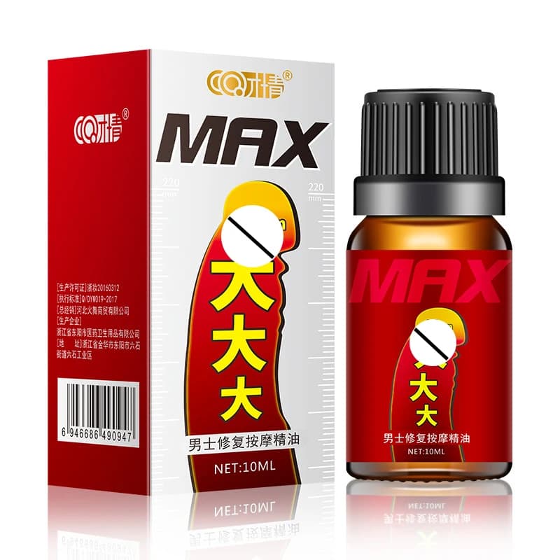 10ML Massaggio per l'ingrandimento del pene Olio essenziale Aumenta la dimensione massima Erezione Prodotti del sesso Afrodisiaco anti-preaturo per uomo S1699