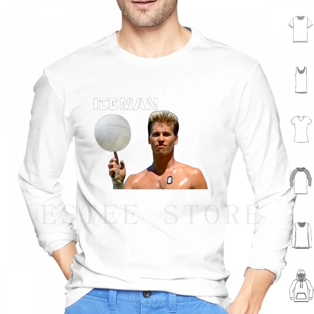 Val Kilmer long sleeved sweatshirt Valkilmer Volleyball