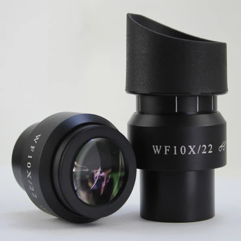 1PCS Stereo Microscopio WF10X 22 millimetri 23 millimetri 24 millimetri Grandangolare Oculare Diottrica Regolabile con Paraocchi 30 millimetri diametro