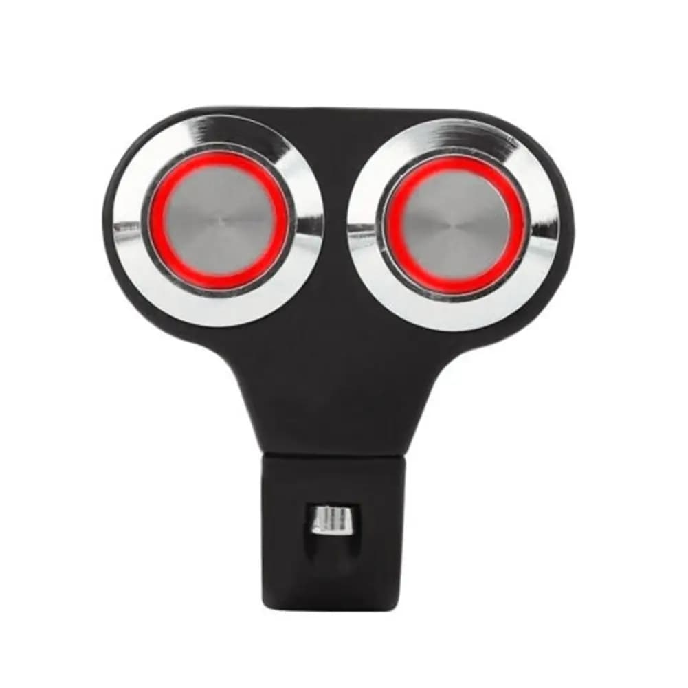 Interruttore moto 25mm manubrio moto pulsante di ritorno manuale interruttore di controllo lampada a LED modifica moto
