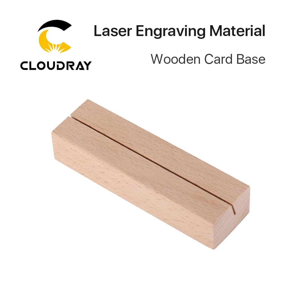 Ultrarayc 5 pz/set porta carte materiale per incisione Laser Base per carte di legno per macchina per incisione Co2 materiali personalizzati fai da te